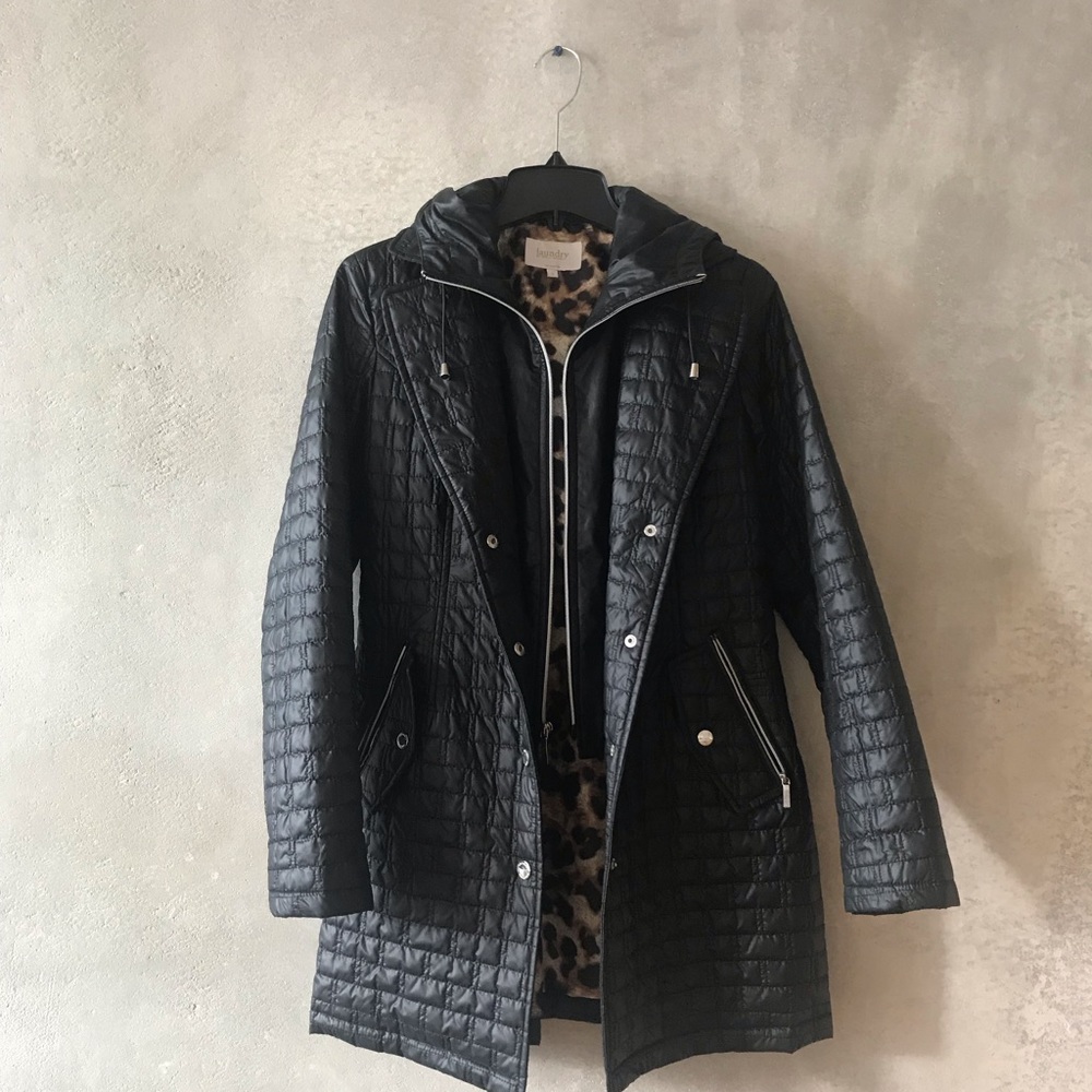 NWOT Shelli Segal Coat w/ Removable Hood